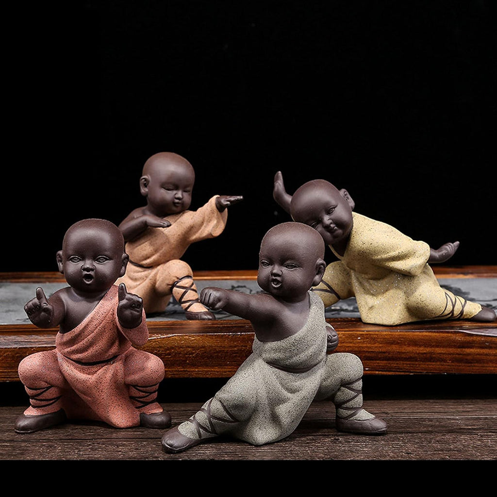 Buddha Figur Statue Mönch Skulptur Tea Tray Dekor Zen Ornament Wetterfest Frostsich Innen und Dekoration für Wohnzimmer Schlafzimmer Balkon Terrasse oder als Geschenk