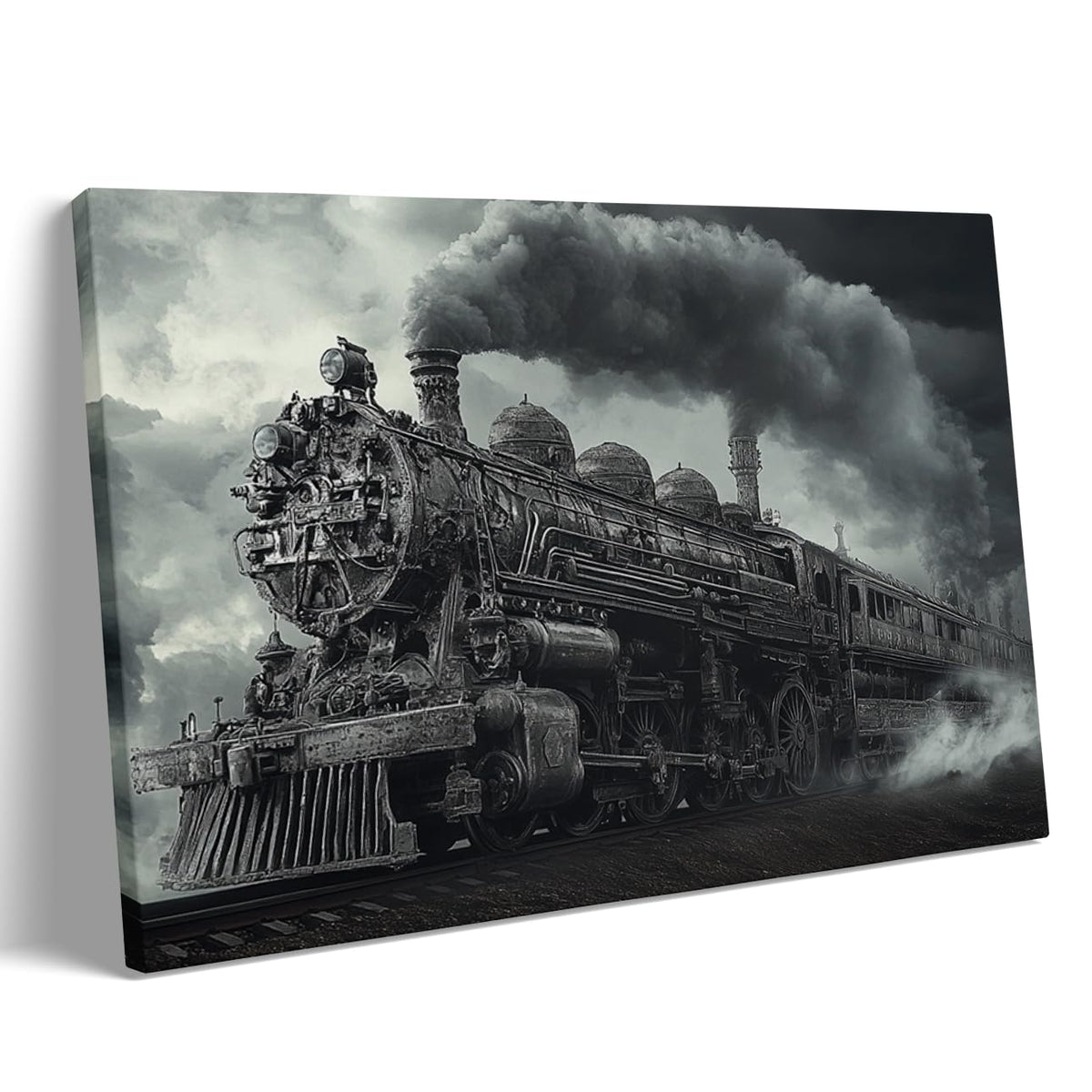Steampunk Airship Canvas Wall Art Vintage Cityscape Illustration with Metallic Airship and Ornate Buildings Fantasy Sci-Fi Print for Office Lounge Studio Posters 11x14in Unframed