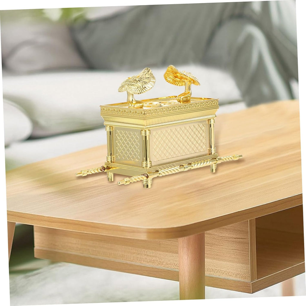 Luxshiny Ark of the Covenant Ornaments Religious Figures Ark Model Prop Religious Party Decorations Sculpture Judaica Zinc Alloy