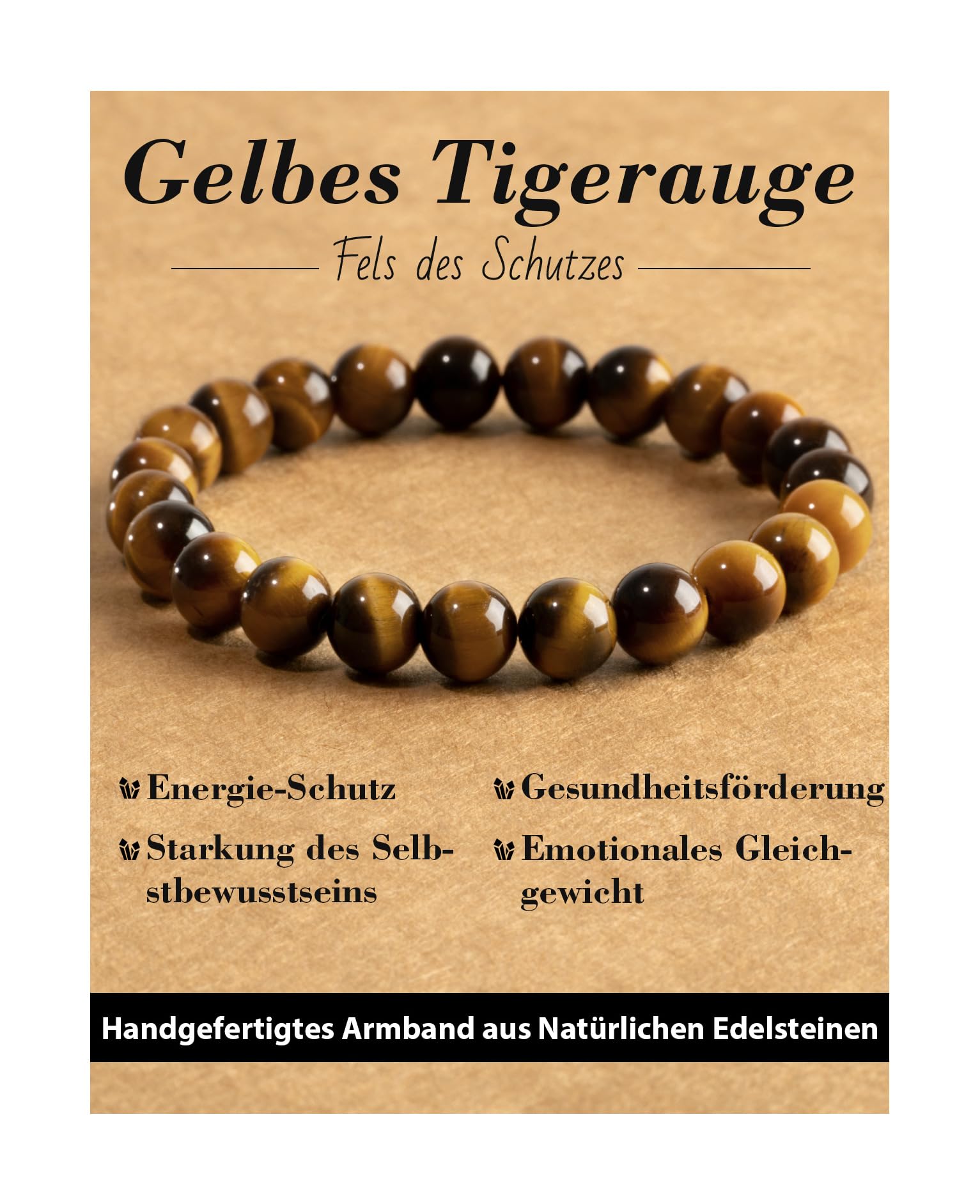 Handmade Genuine Natural Stone Beads Healing Stones Bracelet, Women's Men's Chakra Bead Bracelet, 8 mm Round Gemstone Yoga Bracelets, Includes Replacement Beads