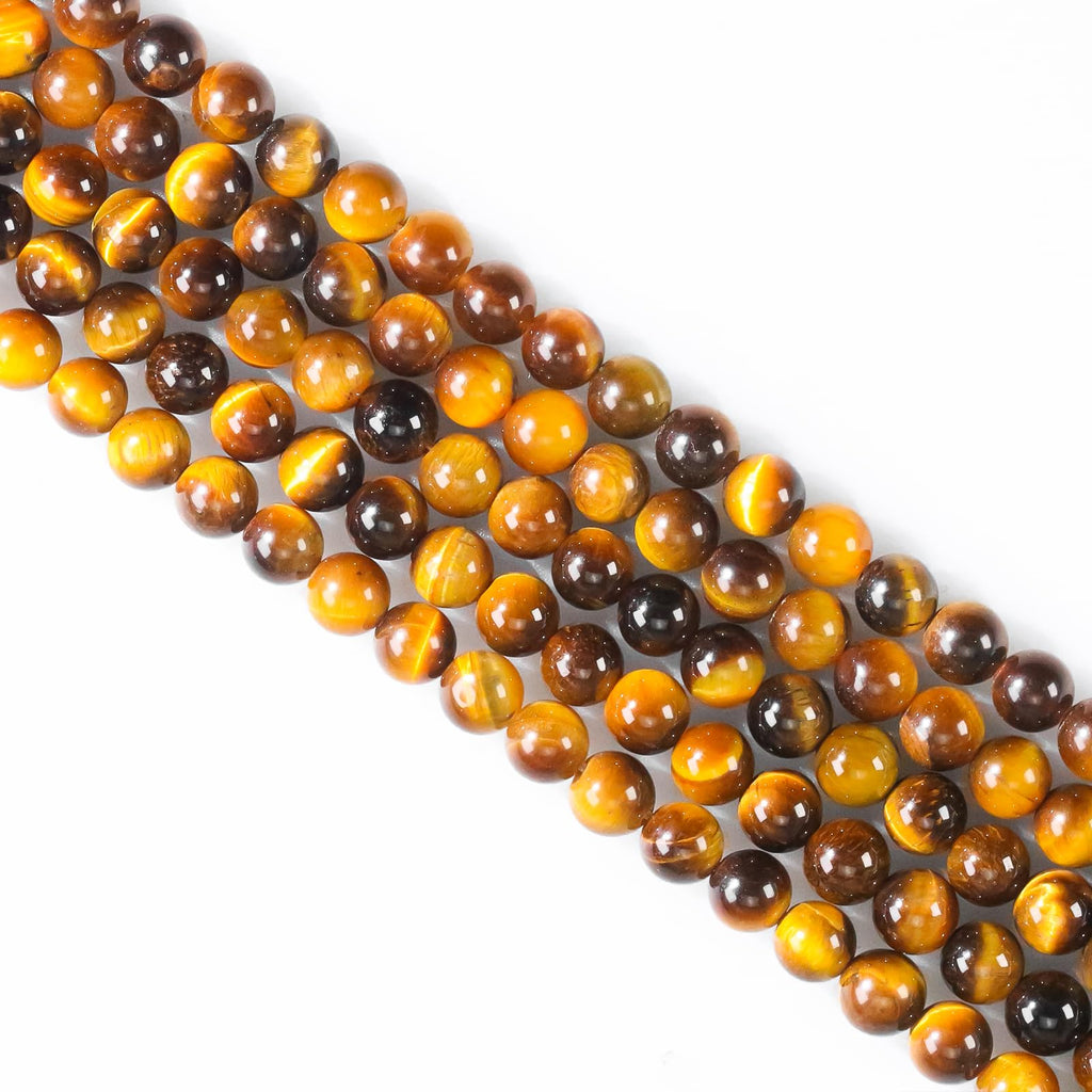 Natural Stone Beads, Gemstone Beads, 45 Pieces, 8 mm, Natural Stone, Unakite Gemstone Beads, Polished Round Gemstones for Threading, Gemstones, Stone Beads for Bracelets, Necklaces, DIY Jewellery,