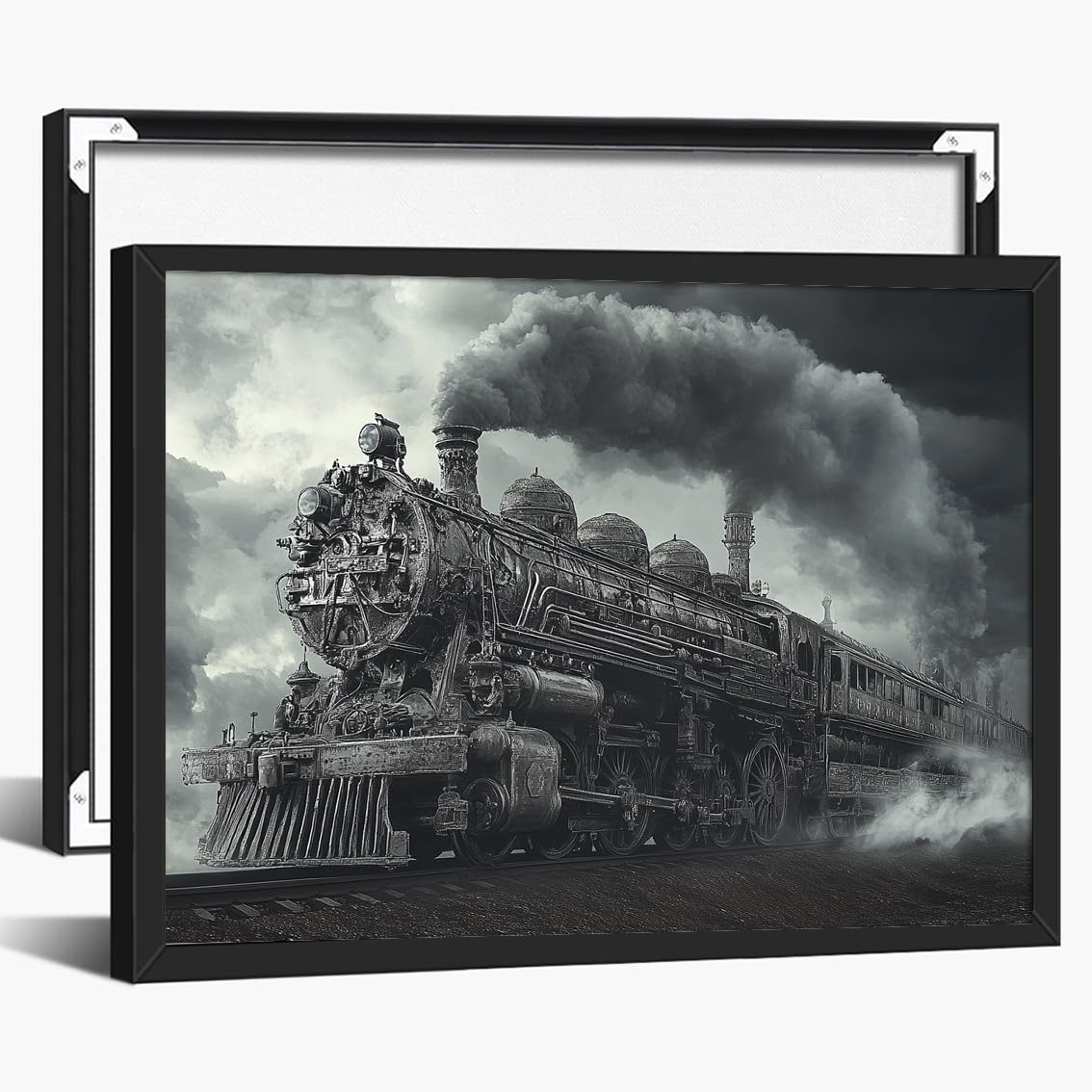 Steampunk Airship Canvas Wall Art Vintage Cityscape Illustration with Metallic Airship and Ornate Buildings Fantasy Sci-Fi Print for Office Lounge Studio Posters 11x14in Unframed