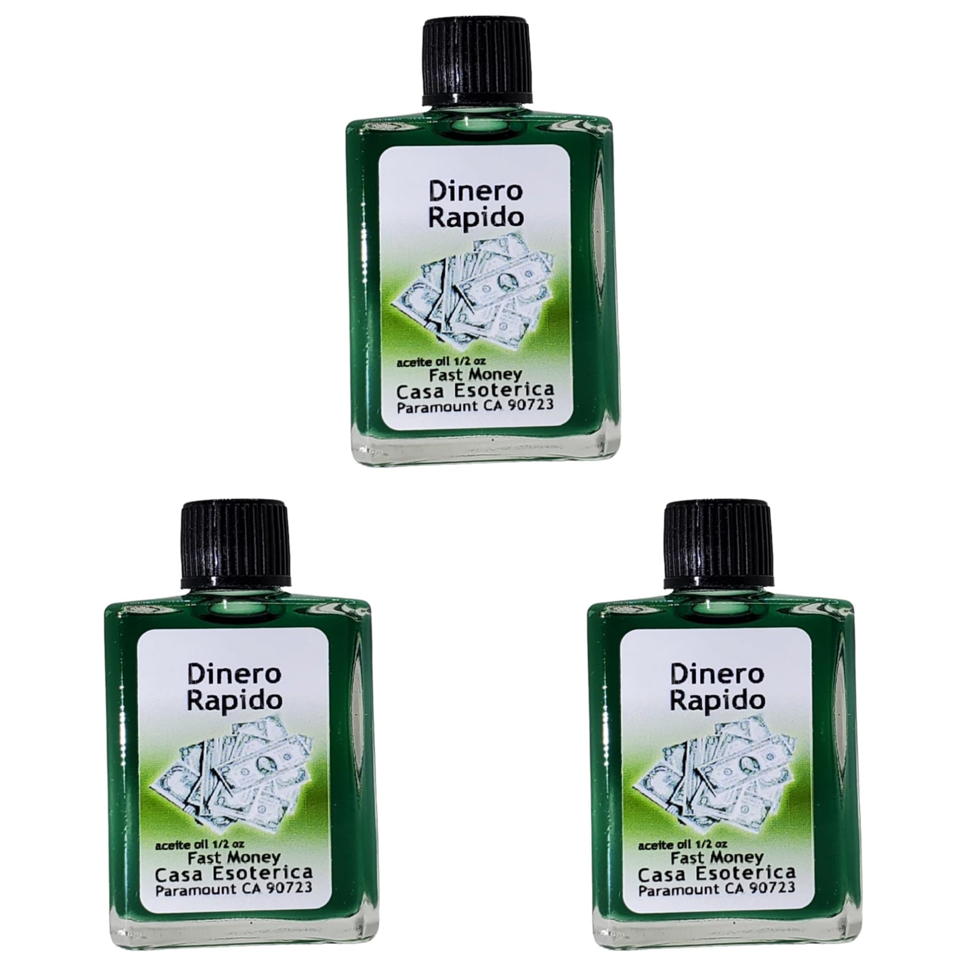 Money Drawing Oil (Ven Dinero Aceite) Spiritual Anointing Oil by CASA ESOTERICA MAGICK SPACE - 0.5 FL OZ (1 Pack)