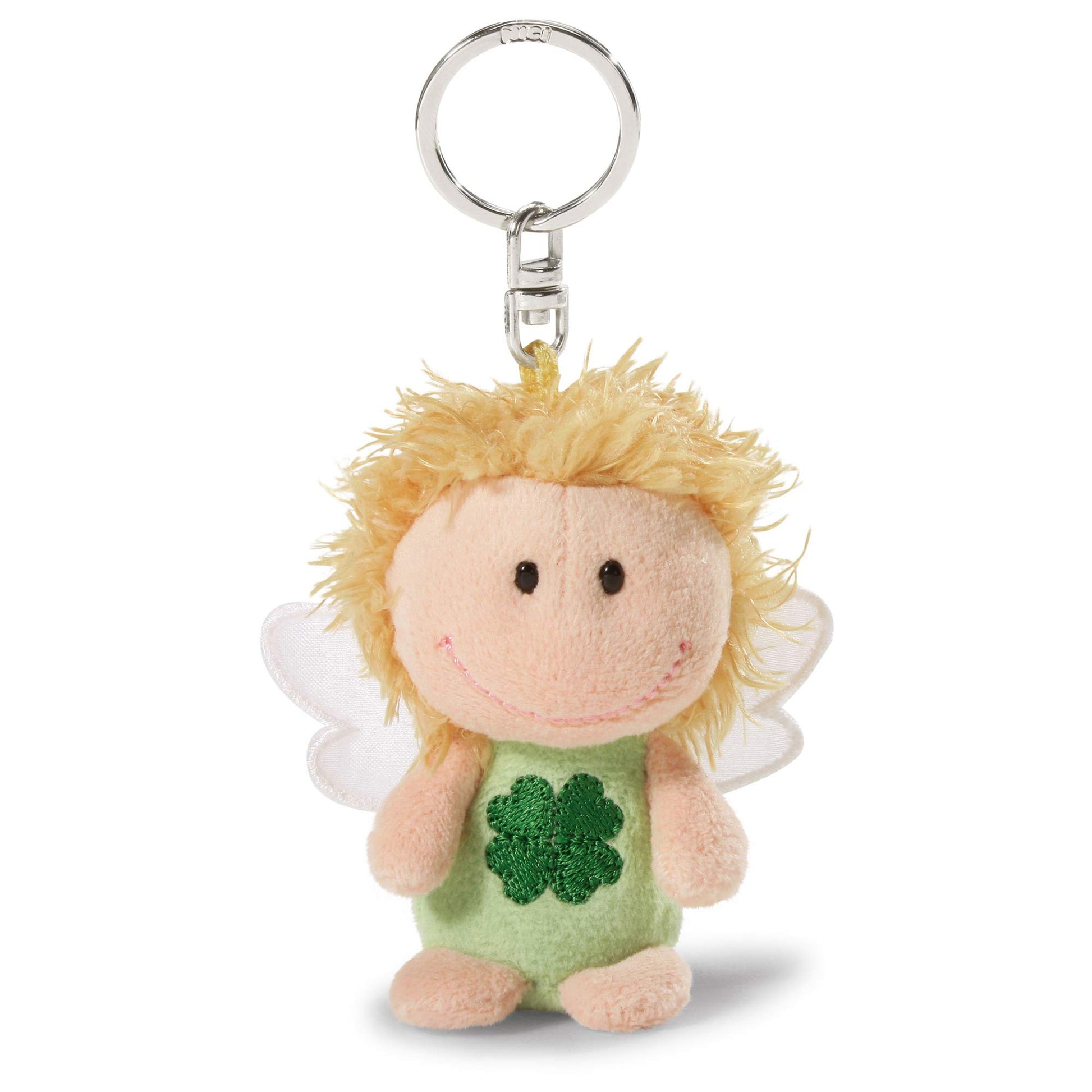 NICI Schlüsselanhänger Schutzengel „Bin immer bei dir“, Glücksbringer Engel I Schutzengel mit Herz I Engel Schlüsselanhänger für Schlüsselband, Schlüsselbund & Schlüsselkette I 34554, 7 cm