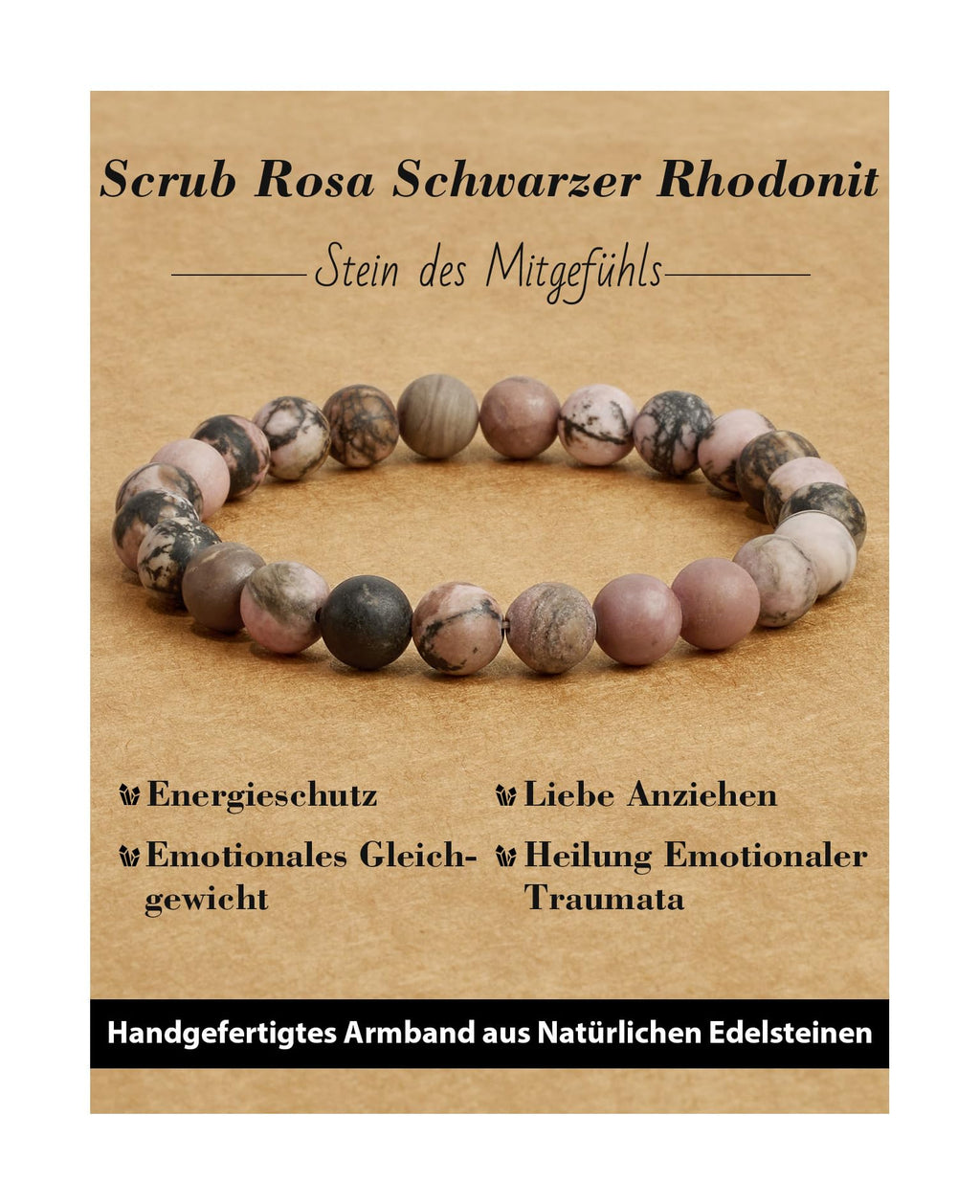 Handmade Genuine Natural Stone Beads Healing Stones Bracelet, Women's Men's Chakra Bead Bracelet, 8 mm Round Gemstone Yoga Bracelets, Includes Replacement Beads