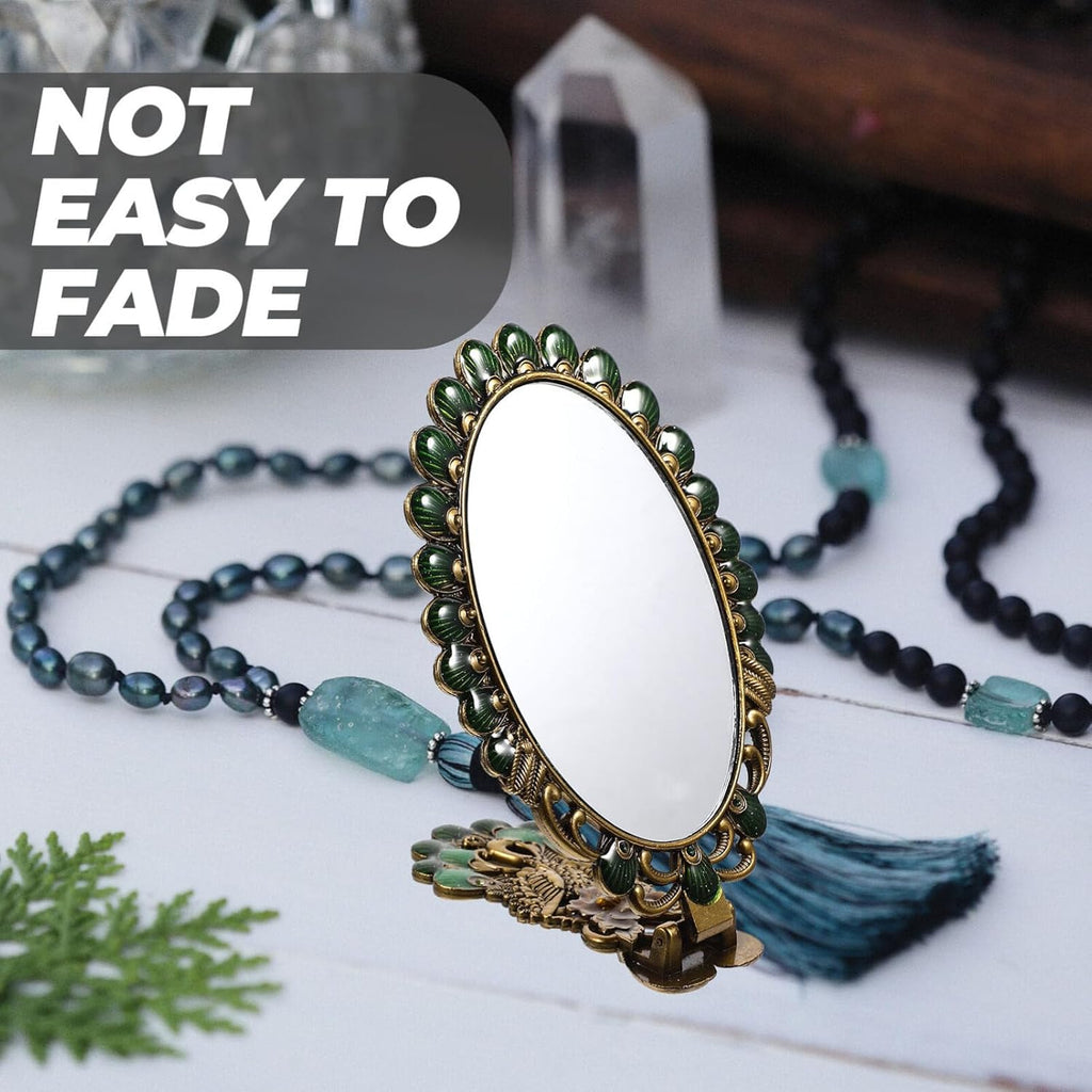 PACKOVE Vintage Handspiegel Gothic Handspiegel Handschminkspiegel Retro Faltbare für Mädchen und Damen