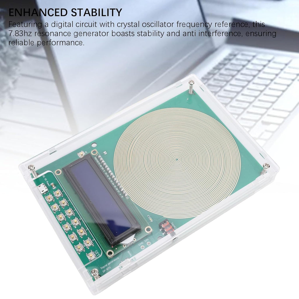 Adjustable Frequency Generator, for Healing from 0.1 Hz to 30,000 Hz, 7.83 Hz Resonance Generator, USB C Powered Sine Wave Signal Generator