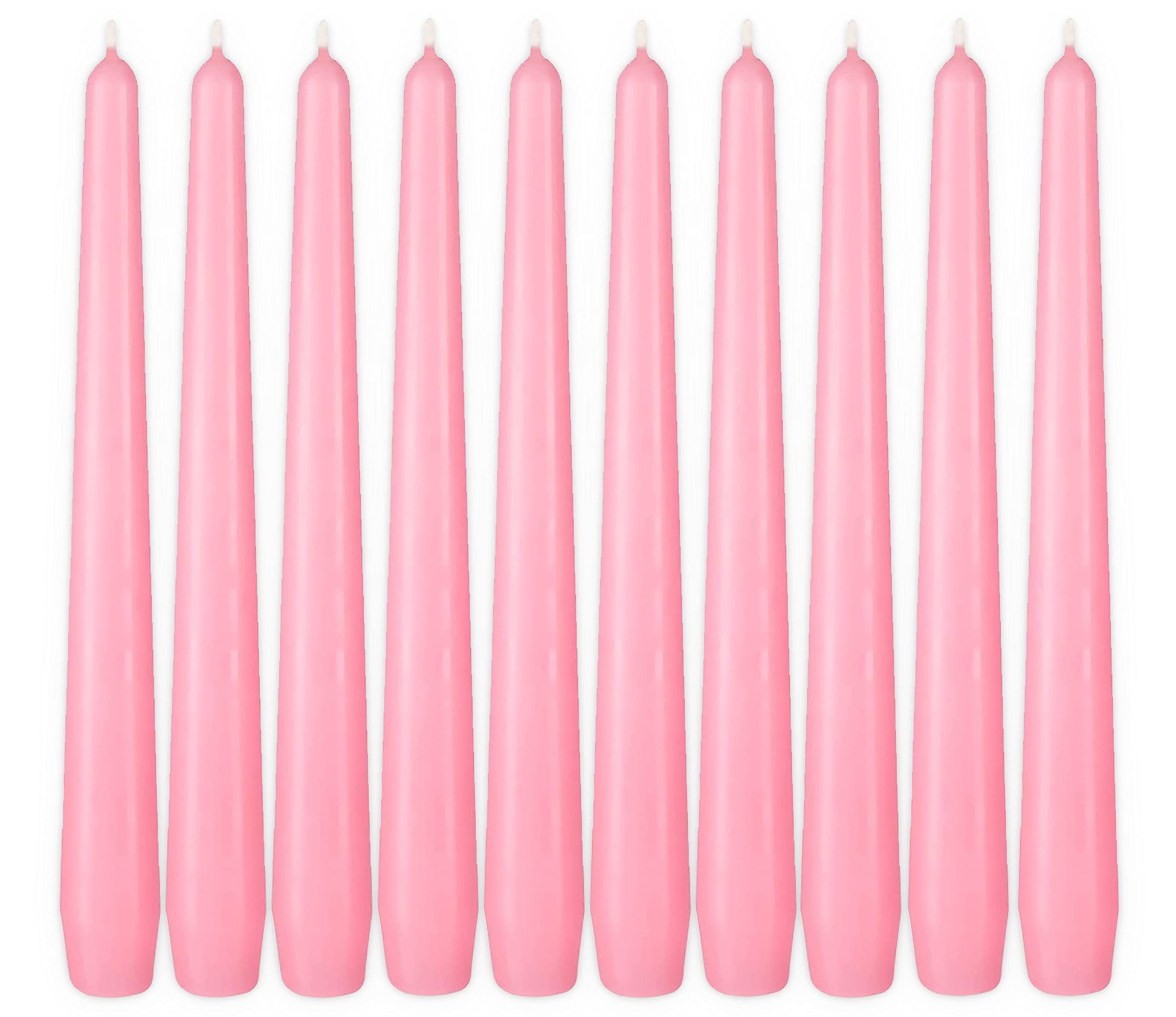 BRUBAKER Premium Spitzkerzen Lila - 50 Stück - bis zu 7,5 Stunden Brenndauer pro Kerze - 24 cm Tafelkerzen Set für Kerzenständer und Kronleuchter - Leuchterkerzen Halterkerzen