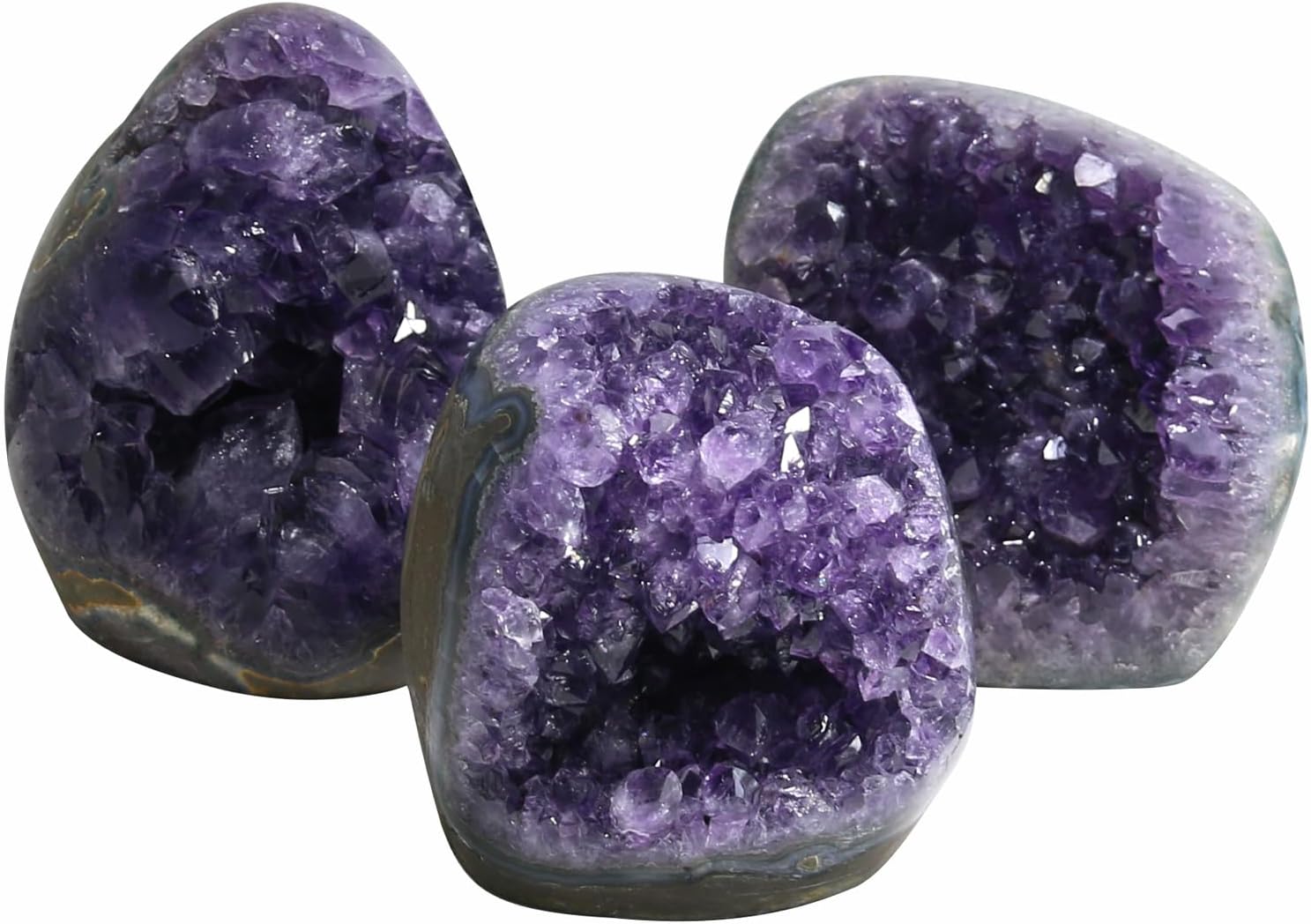 Amethyst Crystal Rock, Real Amethyst Stone, Amathesis Crystal Cluster Geode, Purple Crystals and Healing Stones, Amatista Piedra Natural, Cuarzos Originales De Energia Y Piedras, Columnar (500g)