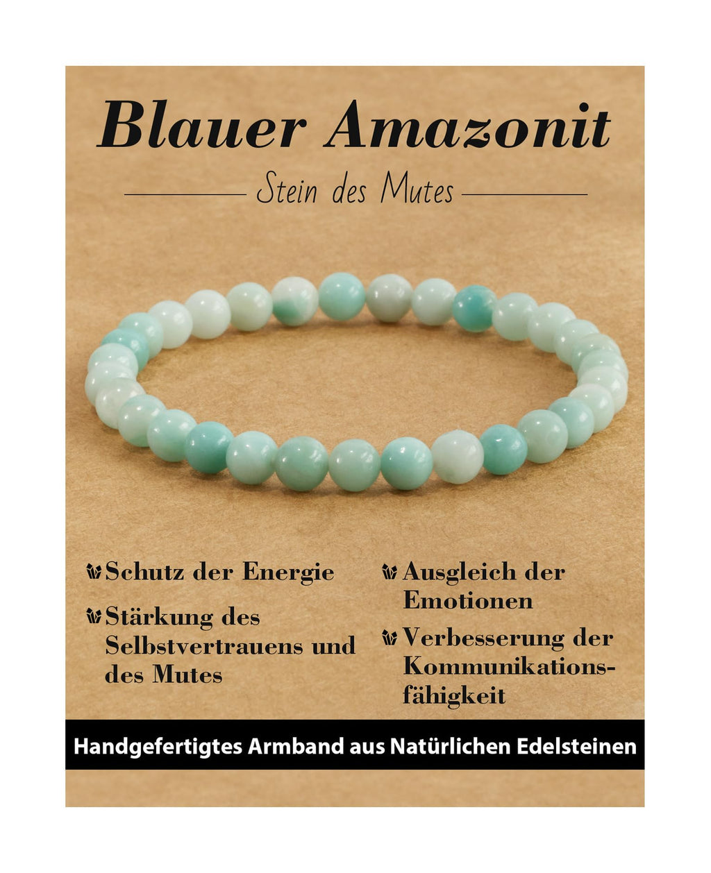 6 mm Healing Stone Bracelet for Men and Women, Real Natural Stone Beads, Lucky Bracelet, Friendship Bracelet, Individual Gift for Good Friends and Sisters