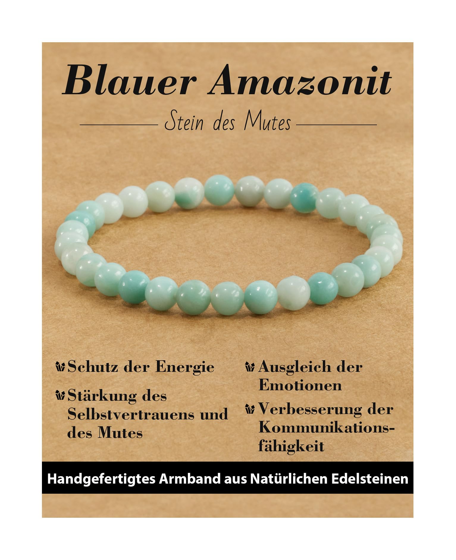 6 mm Healing Stone Bracelet for Men and Women, Real Natural Stone Beads, Lucky Bracelet, Friendship Bracelet, Individual Gift for Good Friends and Sisters