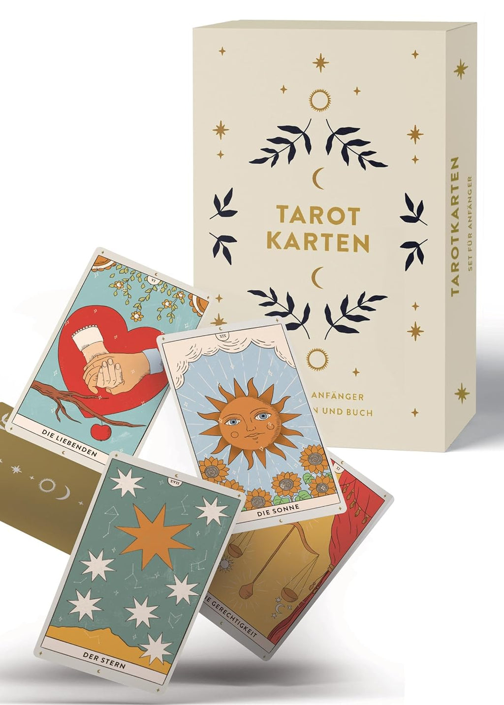Tarotkarten: Tarotkarten mit Buch, Set für Anfänger: ausführliche Beschreibungen zu Fragen, Karten und Legetechniken