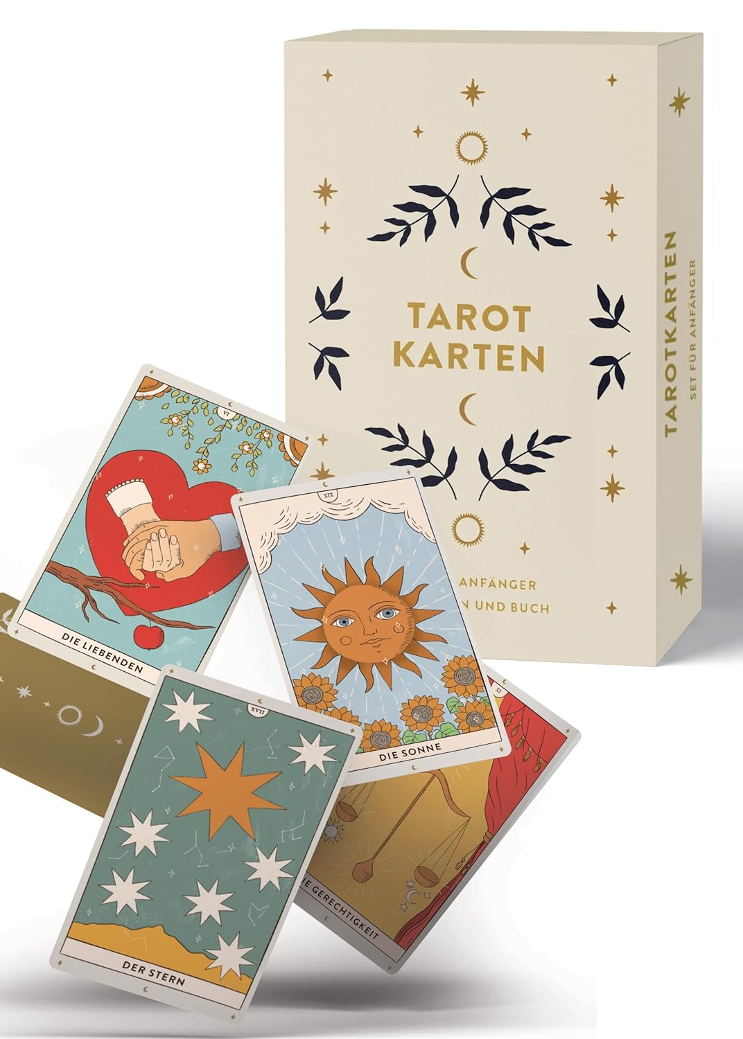 Tarotkarten: Tarotkarten mit Buch, Set für Anfänger: ausführliche Beschreibungen zu Fragen, Karten und Legetechniken