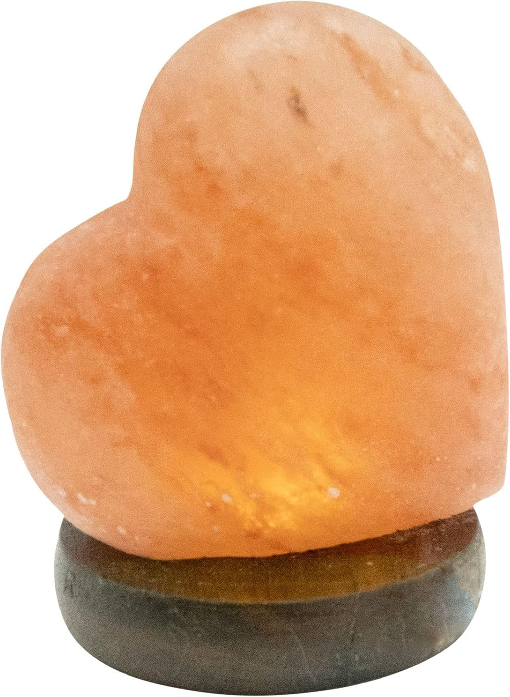 GLOBO 28306 Salt Crystal Lamp Table Lamp Salt Crystal Lamp LED Salt Lamp Heart Shape