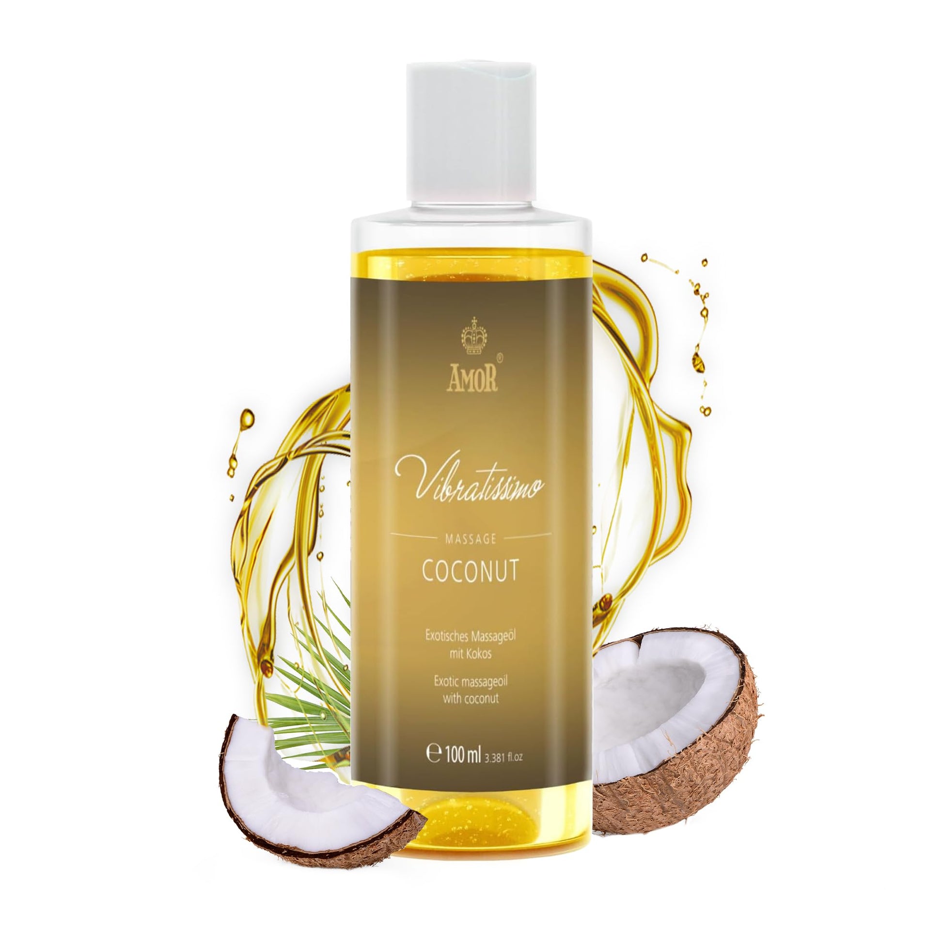 Vibratissimo Hot Moments 100 ml Massageöl - Aufheizendes Massageerlebnis - Stimulierende Massageöle, Entspannung für Paare & Gleitöl, Liebesöl