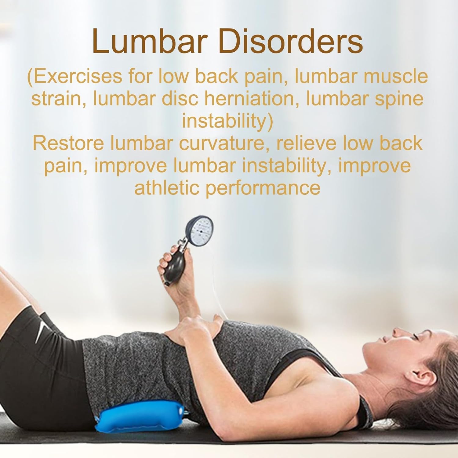 Core Strengthening Biofeedback Device to prevent and improve lower back and neck pain, activate deep core muscles and improve core stability.