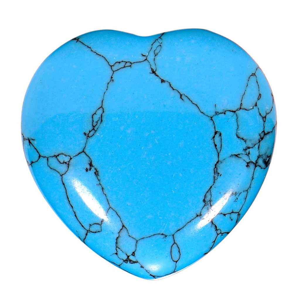 Morella Gemstone Heart Good Luck Charm, Stone Heart to Take with You, 3 cm, in Velvet Bag