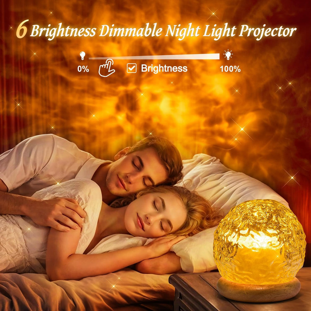 PIKOY Sternenhimmel Projektor als Kristallkugel mit 18 RGB Farben, dimmbar & Timer – eine Premium Deko für Gaming & Schlafzimmer und das ideale Geschenk für Frauen & Männer & Kinder.