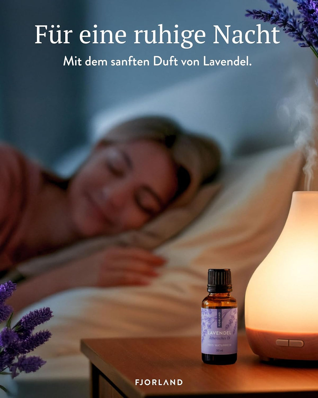 Bio Lavendelöl 100% Naturreiner Lavandula Angustifolia - Ätherisches Öl Beruhigender Lavendel-Duft für Aromatherapie - Ideal für Diffuser & Hautpflege