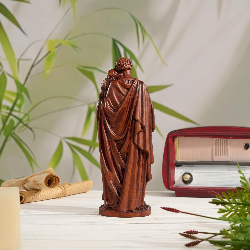 BGCarvedGrace St.Joseph Holding Baby Jesus Statue
