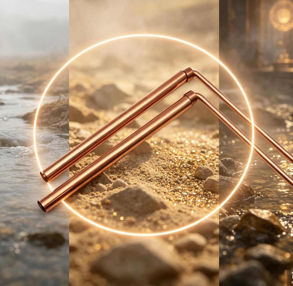 Spirit Hunter 99.9% Copper Dowsing Rod - Divining Rods 2PCS with Bag