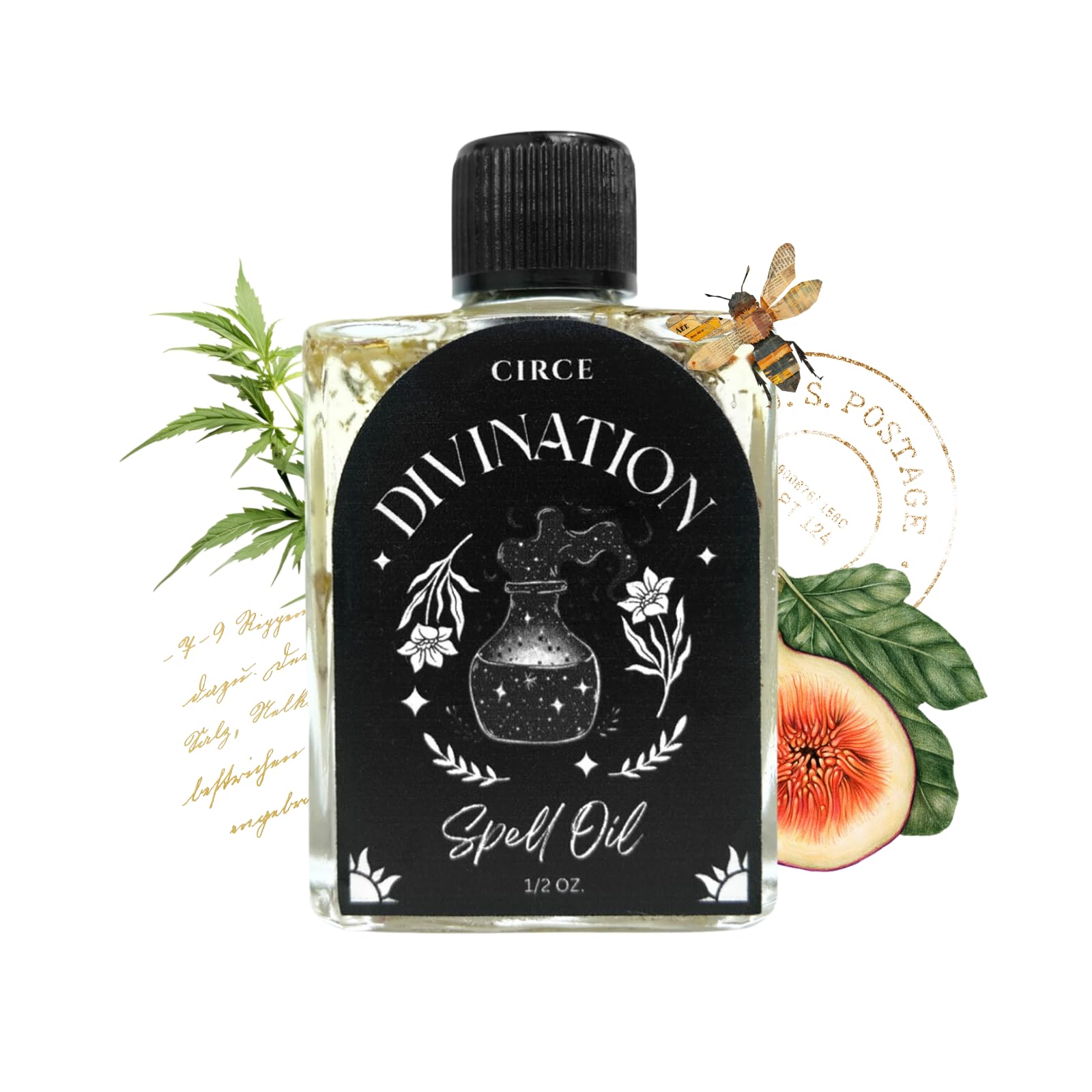 CIRCE Dragon’s Blood Spell Oil - Ritual & Grounding, Cedar Resin, 1/2oz