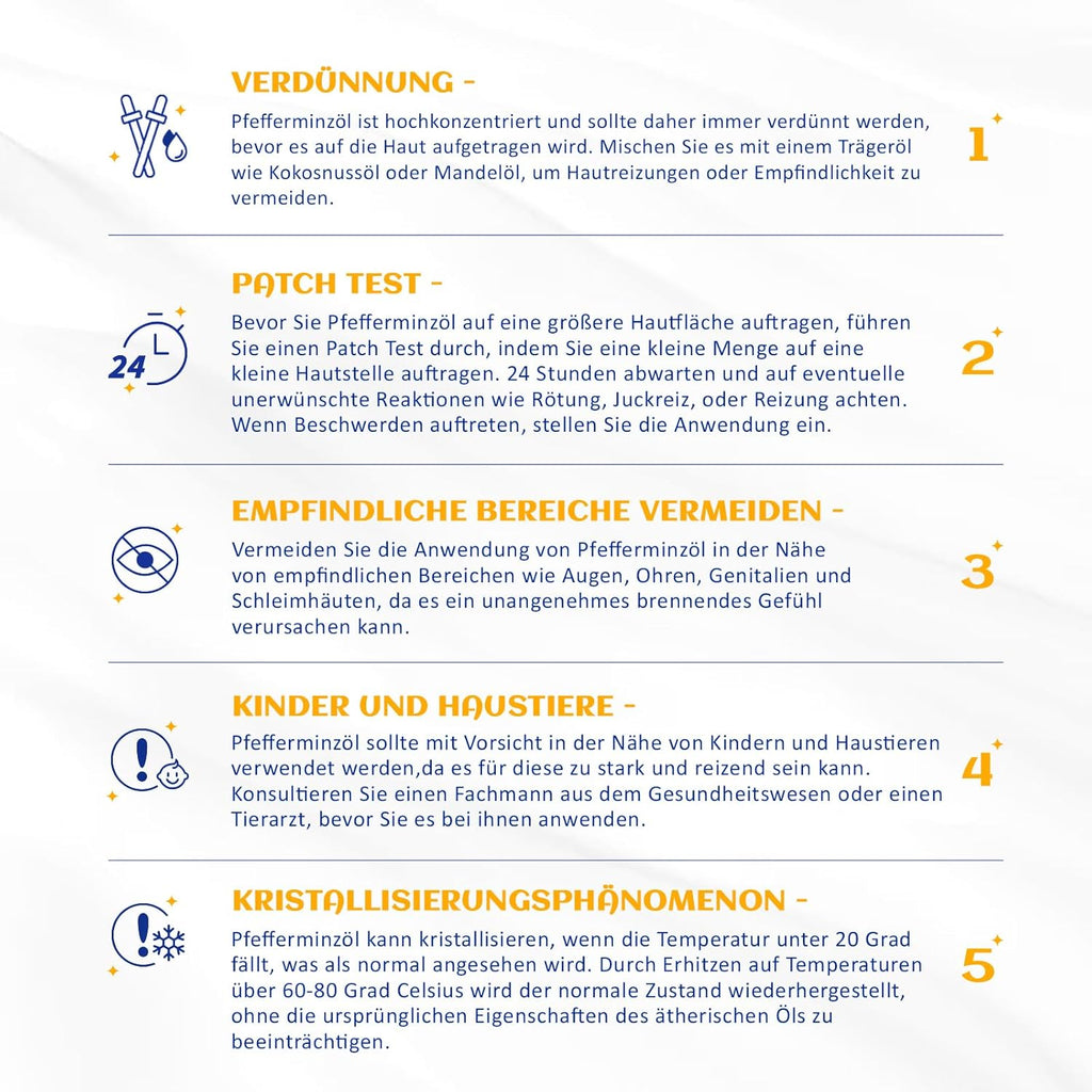 HIQILI 100ml Pfefferminzöl Ätherisches Öl, 100% Reines Naturrein Minzöl,Peppermint Oil für Diffuser, Massage, Haar, Hautpflege - Gratis Eine Reiseflasche