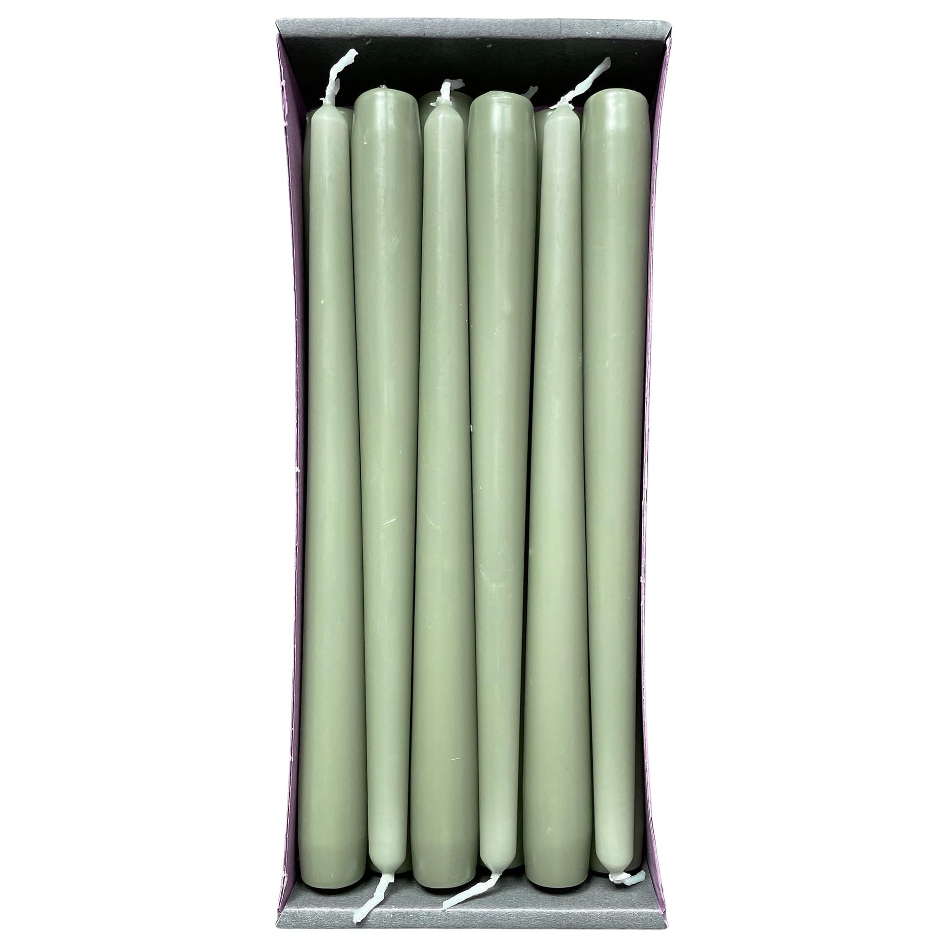 Nordring Pack of 12 Taper Candles 2.3 cm x 25 cm High Antique Pink - RAL Certified, Drip Free & Low Smoke, Approximately 8 Hours Burn Time - Table Decoration & Candlestick
