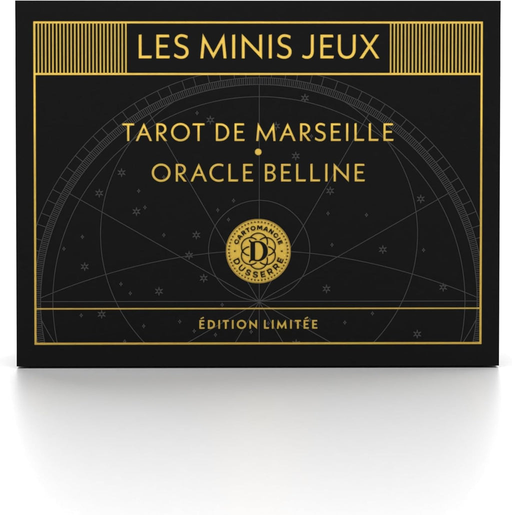 Dusserre - Minis Tarot Games Marseiller & Oracle Belline | Collectible Box Cartomancie | Limited Edition | Oracle and Tarot Fortune Telling | Hard Case