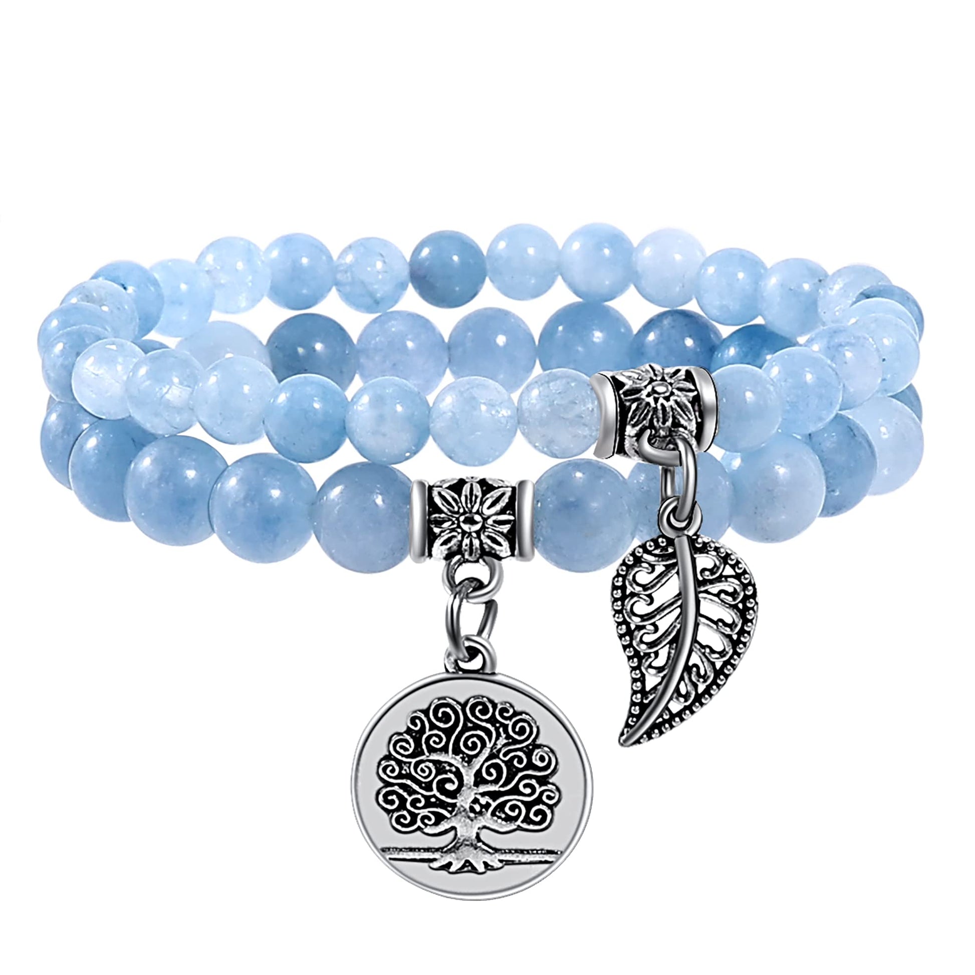 Farfume Chakra Armband Echte Steine, Echte Steine-Edelsteine Armband fur Damen