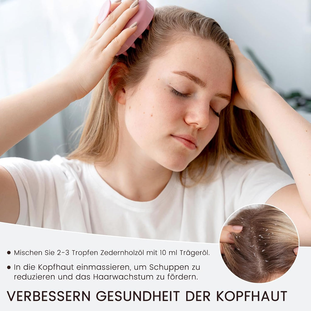 Zedernholzöl 100ML, MUNUSNA Ätherisches Öl Zedernholz Reines Natürlichs, Ätherische Öle Zeder für Glattes Haar, Duftöl Zedernöl für Diffuser, Seife, Kerzen, Cedarwood Oil