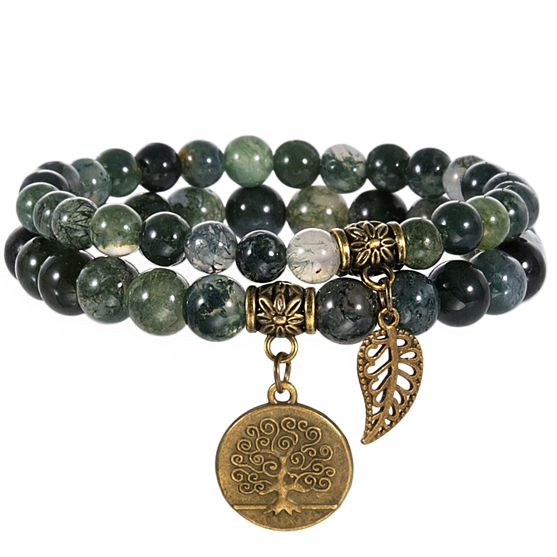 Farfume Chakra Armband Echte Steine, Echte Steine-Edelsteine Armband fur Damen
