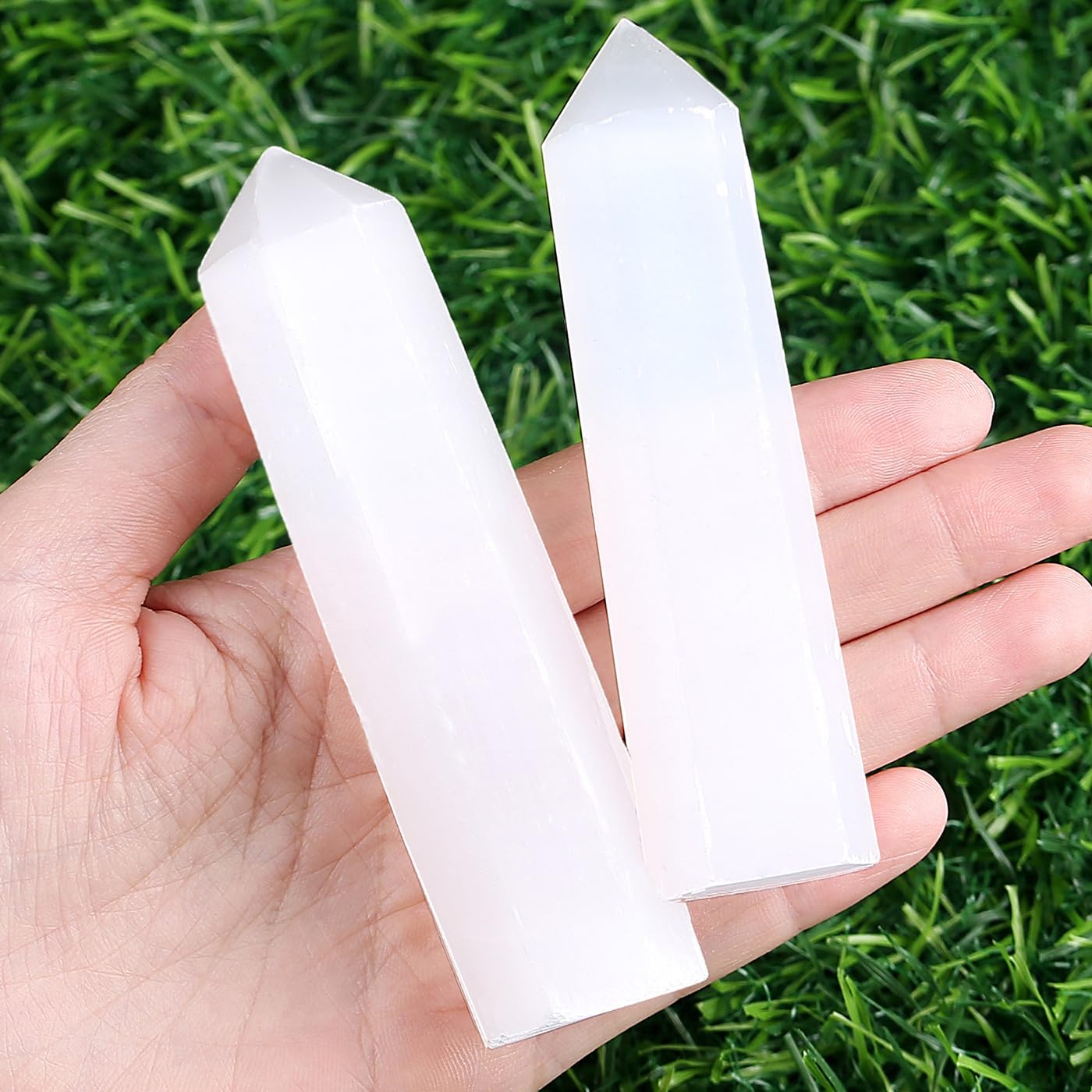 XIANNVXI 2" Amethyst Kristalle Heilung Kristall Wand Edelsteine Steine Turm Natürliche Hexagonal Punkt Stäbe Meditation Energie Therapie Steine