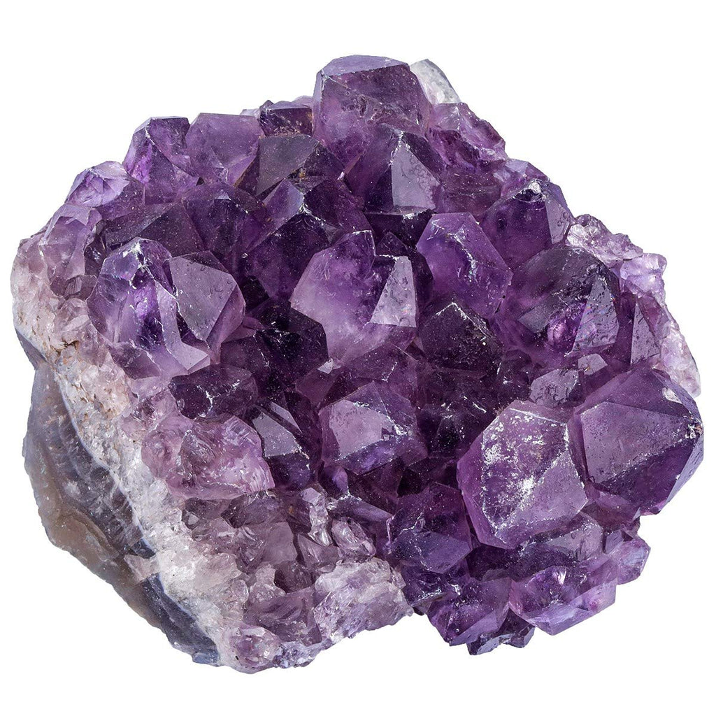 Natürlichen Amethyst Drusensegment Rohstück, Unregelmäßige Naturstück Dekorative Steine Drusenstück, Reiki Heilung Kristall Cluster Specimen Edelstein Fengshui Ornamente