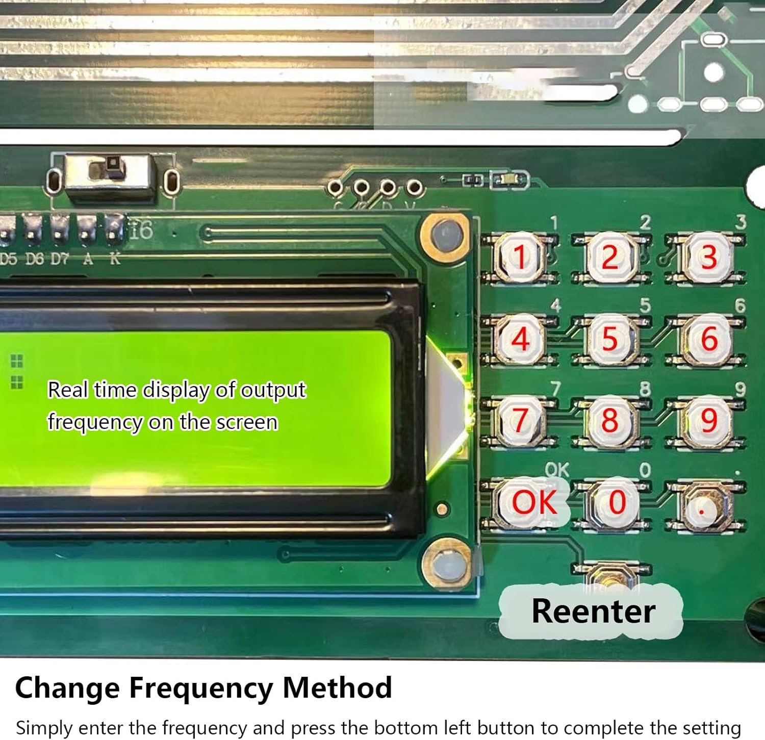 Schumann Resonator, Schumann Frequency Generator, 7.83 Hz Pure Sine Wave Pulse Generator 0.01-100,000 Hz Frequency Generator with Adjustable, Frequency Generator for Sound Improvement and Sleep Aid
