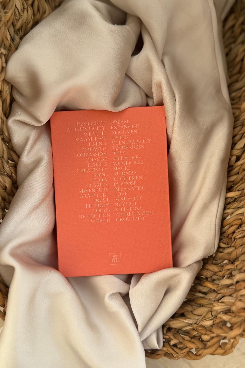 40 Intention & Orakelkarten Affirmationskarten in hochwertiger Leinenbox Achtsamkeit & Selbstreflexion