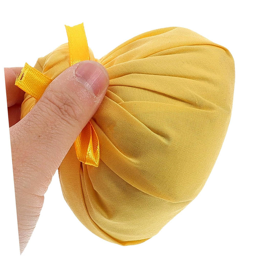 Healvian 2 x Massage Health Ball Aroma Compress Ball Herb Ball Spa Massage Ball Package Chinese Medicine Portable Massage Balls Herb Bag Wormwood Bag Heat Bag Cotton Yellow