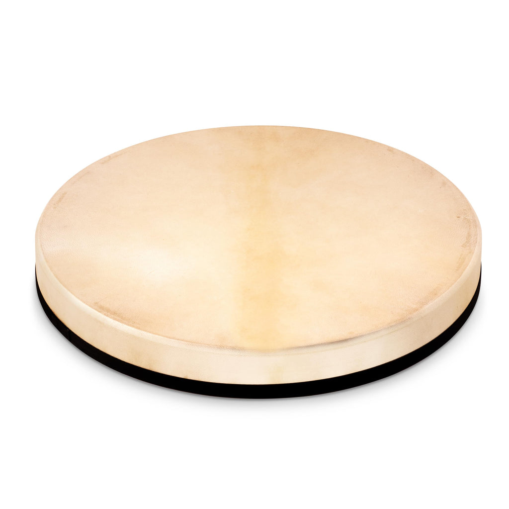 Schlagwerk RTS62 Rahmentrommel Frame Drum Natural -Handtrommel ohne Haltekreuz - ⌀ 60 cm / 24 Zoll / 8 cm hoch - Ziegenfell, stimmbar - Buchenholz - Schamanentrommel Made in Germany