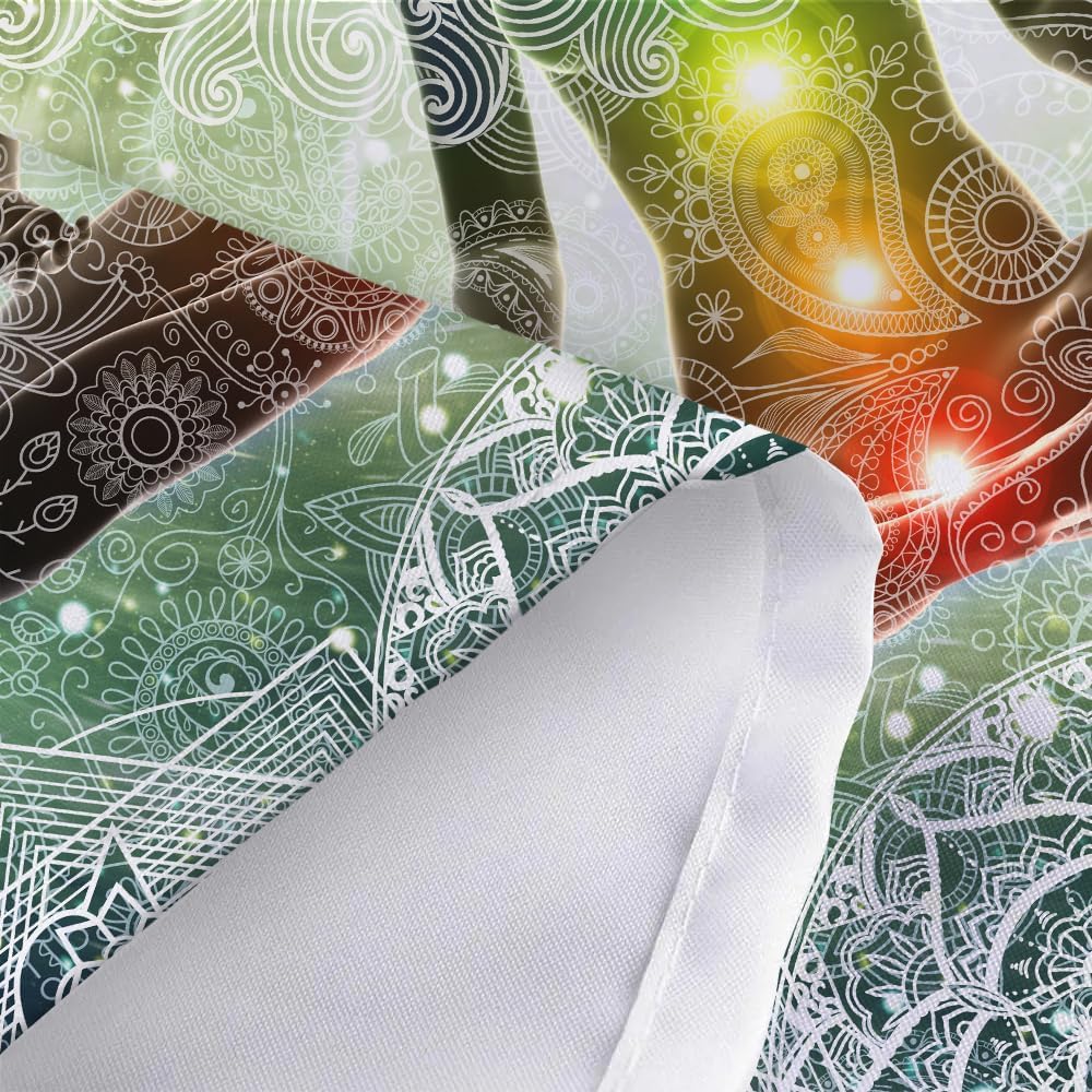 DYNH Chakra Vertikaler Wandteppich, sieben Chakra, Yoga, Meditation, Zen-Dekor, Wandbehang für Schlafzimmer, Hippie-Lotus, spirituelle Wandteppiche, Poster, Studentenwohnheim, Zuhause (40 Wx60 H)
