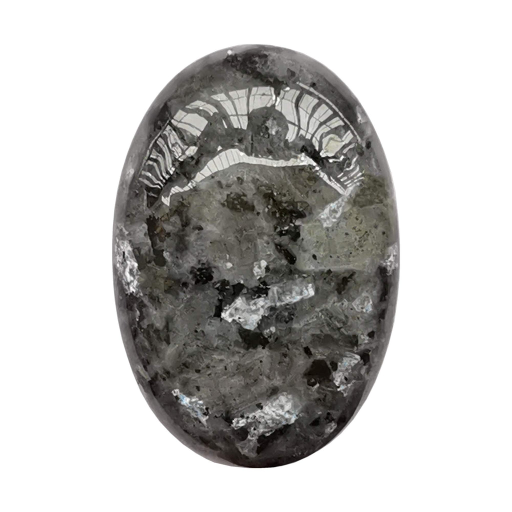 Natural Purple Lepidolite Worry Stones Oval Palm Pockets Healing Crystal Massage Spa Energy Stone