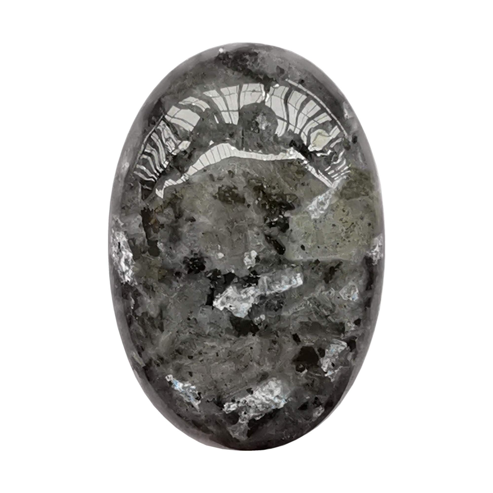 Natural Purple Lepidolite Worry Stones Oval Palm Pockets Healing Crystal Massage Spa Energy Stone