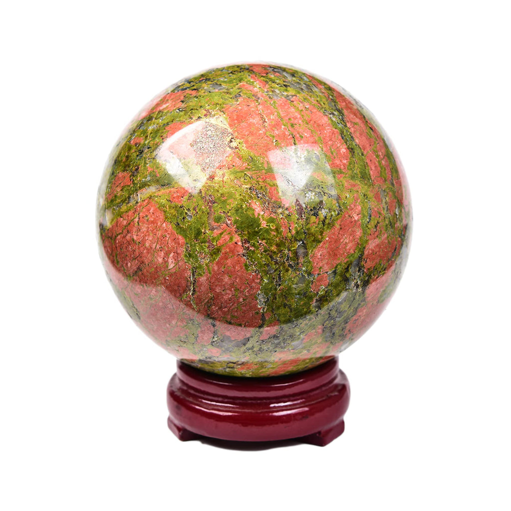 JIC Gem Large Crystal Ball with Stand Pietersite Crystal Ball Gemstone Decorative Ball for Home Decoration Altar Reiki Feng Shui Crystal Gift 80-90mm