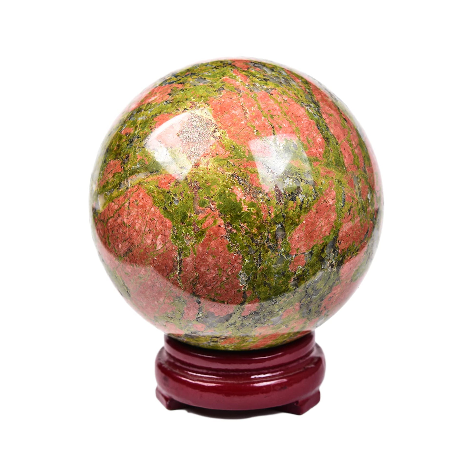JIC Gem Large Crystal Ball with Stand Pietersite Crystal Ball Gemstone Decorative Ball for Home Decoration Altar Reiki Feng Shui Crystal Gift 80-90mm