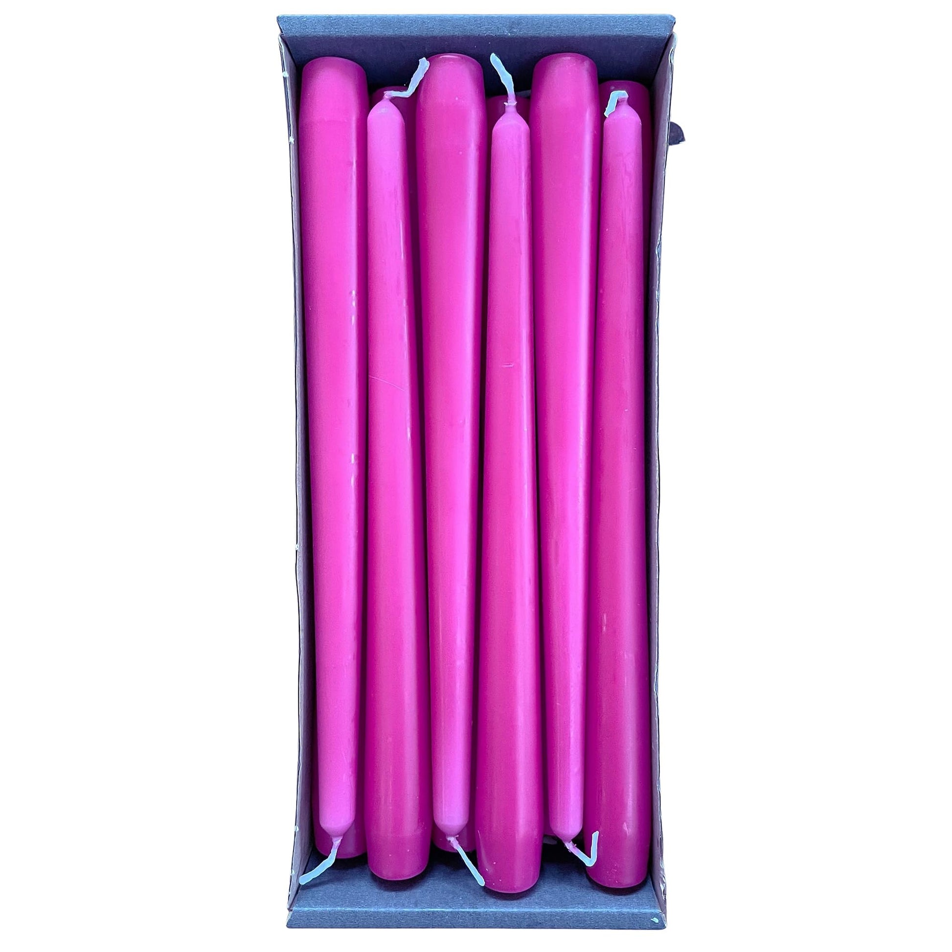 Nordring Pack of 12 Taper Candles 2.3 cm x 25 cm High Antique Pink - RAL Certified, Drip Free & Low Smoke, Approximately 8 Hours Burn Time - Table Decoration & Candlestick