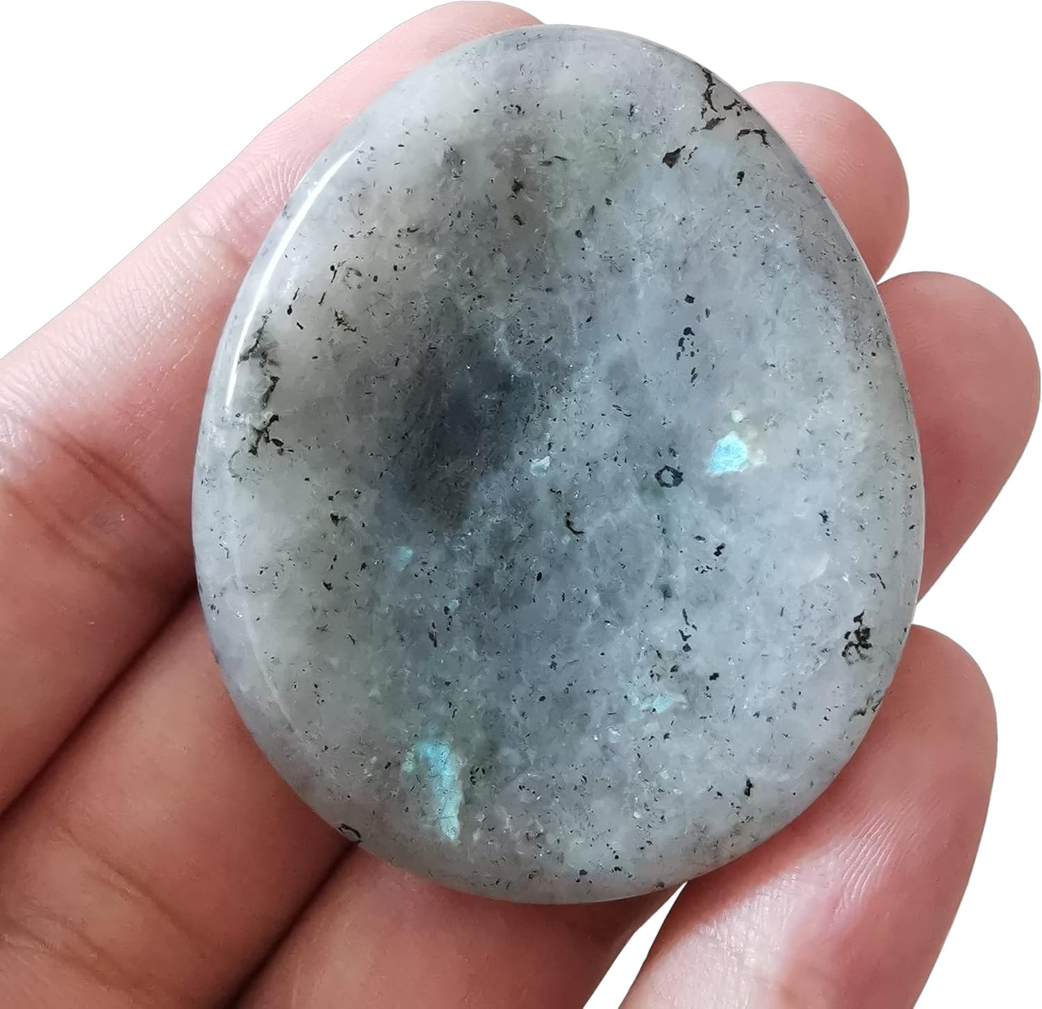 Moonstone Water Drops Chakra Thumb Worry Stone Stress Relax Healing Reiki Crystal Bags Palm Stones