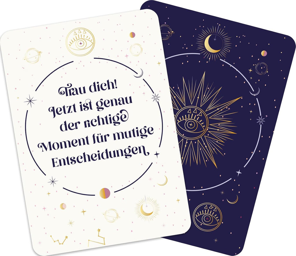 Orakelkarten für die großen und kleinen Entscheidungen des Lebens: Nutze die Entscheidungskraft des Universums. 50 Kärtchen mit Anleitung