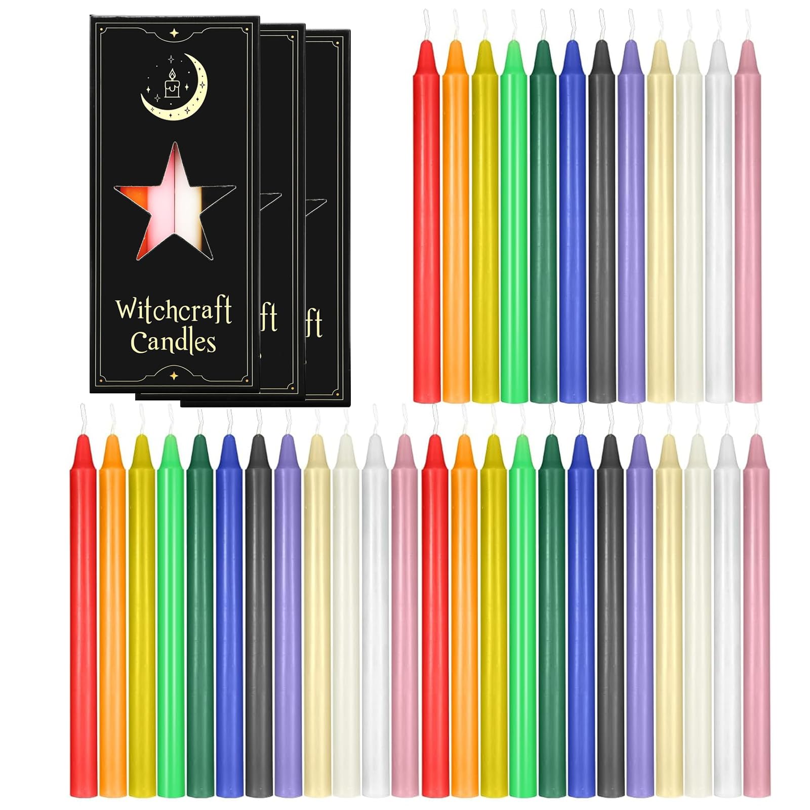 20 Taper Candles, Premium Black Candles, Black Candles, Diameter 1.8 cm, 20 cm, Taper Candles Black Long, Odourless Taper Candle for Table Decoration, Banquet, Wedding