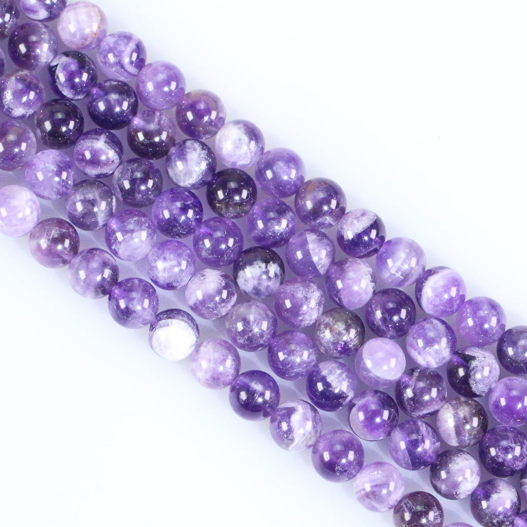 Natural Stone Beads, Gemstone Beads, 45 Pieces, 8 mm, Natural Stone, Unakite Gemstone Beads, Polished Round Gemstones for Threading, Gemstones, Stone Beads for Bracelets, Necklaces, DIY Jewellery,
