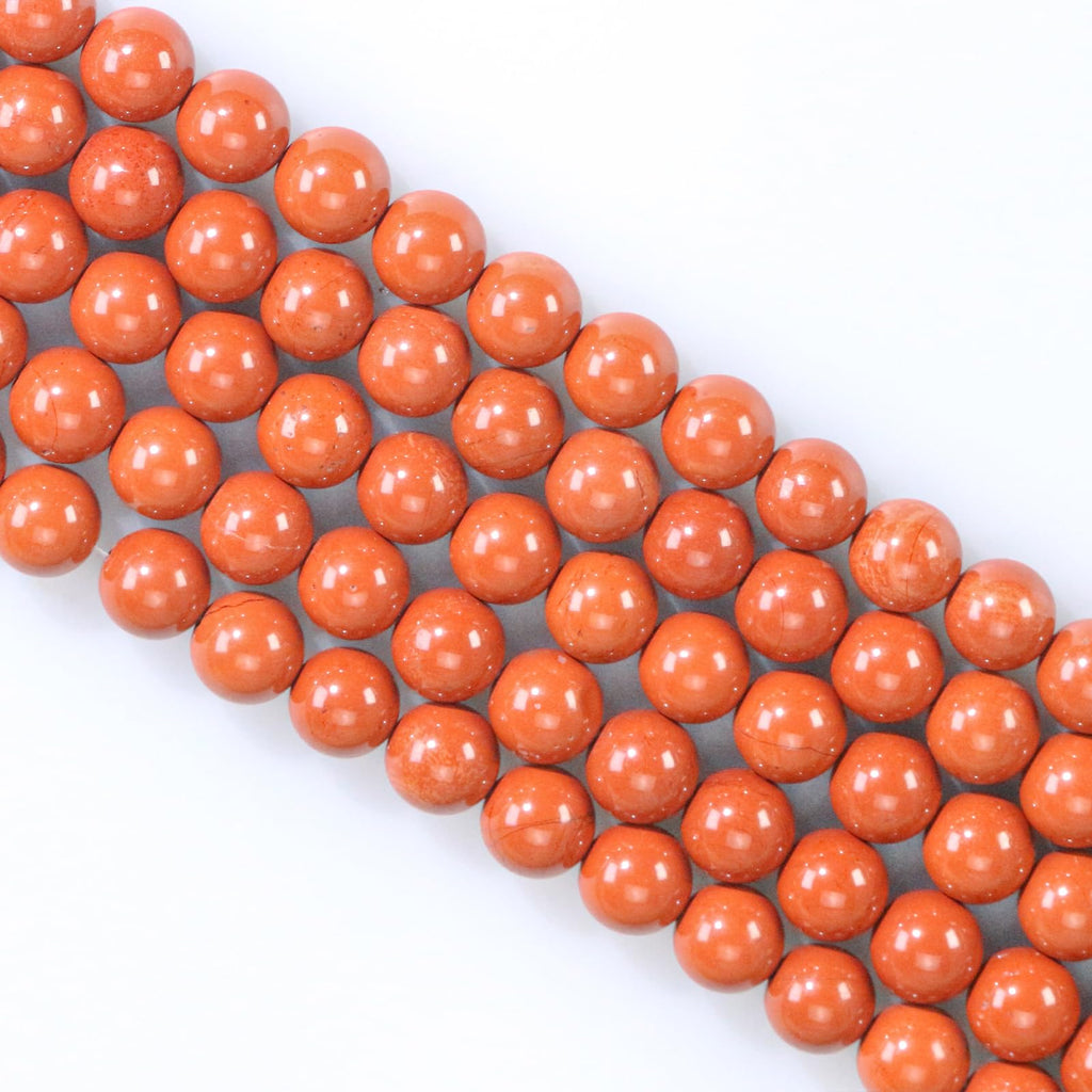 Natural Stone Beads, Gemstone Beads, 45 Pieces, 8 mm, Natural Stone, Unakite Gemstone Beads, Polished Round Gemstones for Threading, Gemstones, Stone Beads for Bracelets, Necklaces, DIY Jewellery,