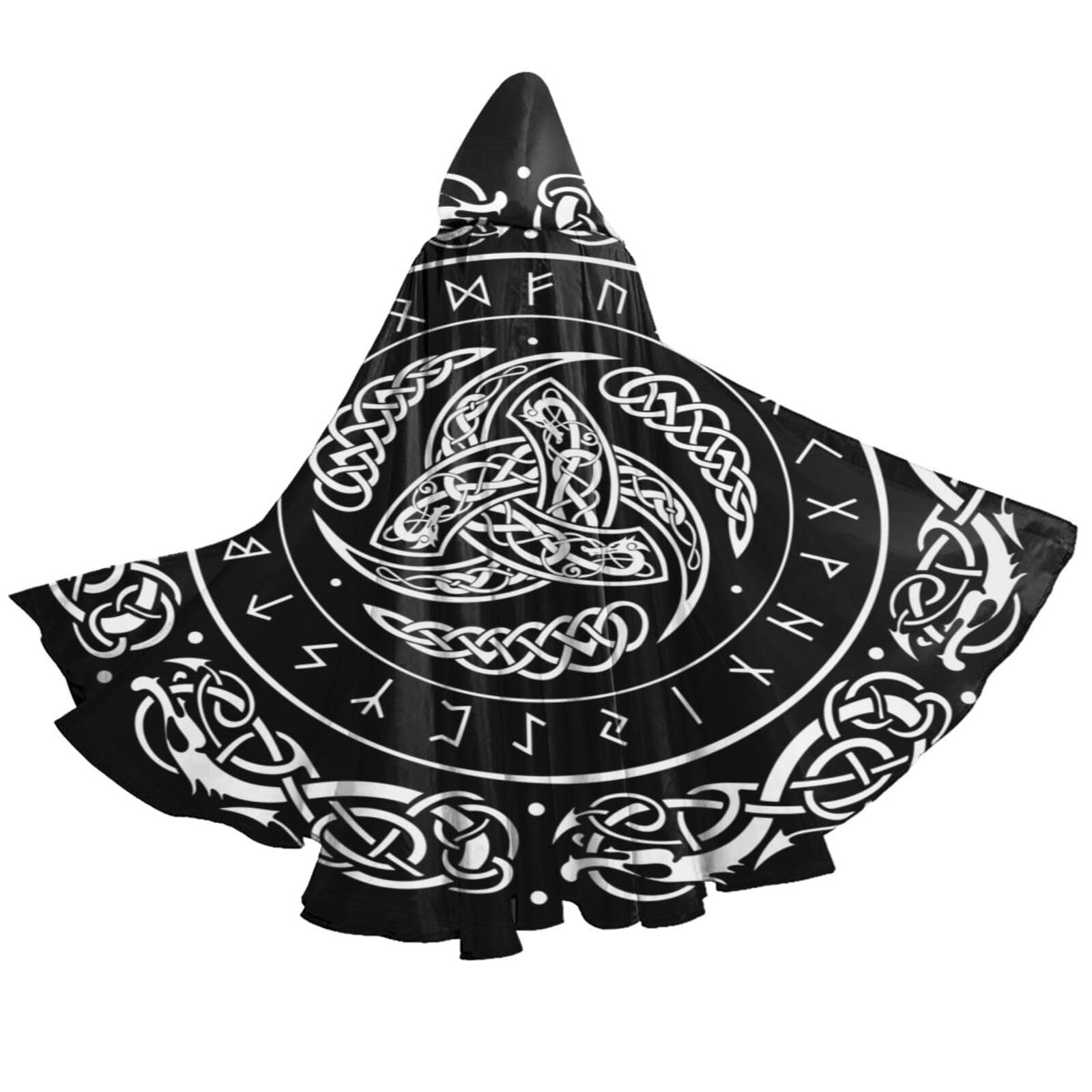 YETTA YANG Halloween Hooded Robe Cloak Christmas Holiday Party Hoodies Cape Cosplay Costumes